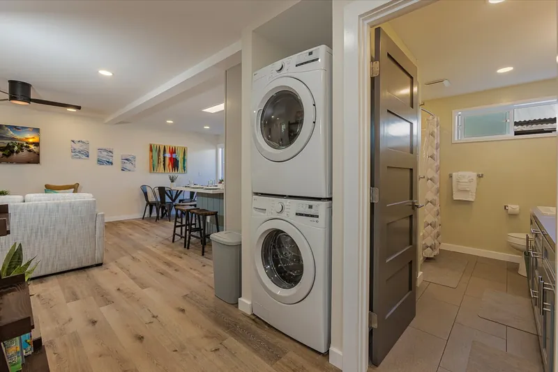 Full Sized Washer and Dryer in the Unit Makes for Lighter Packing — Authentic 3BR Duplex, Wailuku