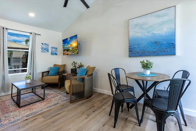 Table Inside for Dining for 4 or Maybe a Game of Cards — Modern 3BR Home, Wailuku